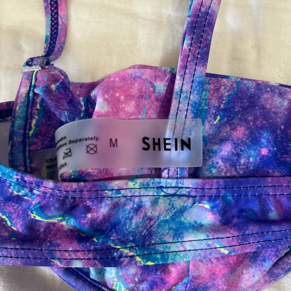 SHEIN Galaxy Print Cheeky Bikini Size M - Picture 2 of 4